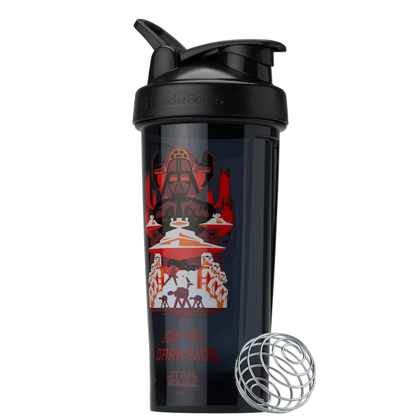 Black Dark Side ProSeries odor-resistant shaker bottle. | Color #Dark Side