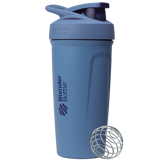 Dark blue Strada™ insulated protein shaker cup. | Color#Gameday Blue