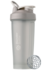Pebble Grey BlenderBottle protein shake cup. | Color#Pebble Grey_Size#28oz