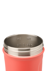 Strada™ insulated stainless steel protein shake cup with interior measurement markings. | filter:all