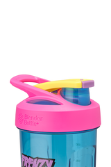 Shark lid in pink with locking flip cap. | Color#Frenzy Mode