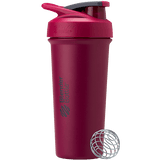 Deep red Strada Tritan odor-resistant shaker with locking lid.| Color#Raspberry